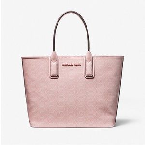 Michael Kors Signature Jodie Small Tote Powder Blush Pink